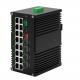 Industrial Gigabit Managed Switch 16 Port 10/100/1000T 802.3at PoE With 4 Port 1000X SFP