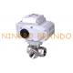 Electric Actuator 3 Way Ball Valve 1'' DN25 Stainless Steel 24VDC 220VAC