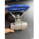 Xtv 1 Inch 2PC Stainless Steel Oval Handle Thread Ball Valve for Initial Payment