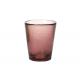 Hand Pressed 95mm Colored Glass Candle Holder With Customized Logo