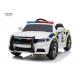 White Plastic Police Ride On 12v With Speaker 3 Speed Adjustable