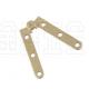 Brass Plated Metal Door Frame Hinge Replacement Lightweight Long Using Life