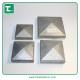 China manufacturer Aluminum pyramid cap fence post cap 2 2.5 3 4  Press fit  black paint