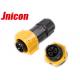 3 Pin IP67 Panel Mount Connector Corrosion Resistance With Electric Plug And Socket