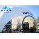 PVC Geodesic Dome Tent  With Hard Pressed Extruded Aluminum Alloy Sound Insulation 15 Years Warranty