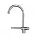 304 Stainless Steel Single Hole Rain Waterfall Kitchen Sink Faucet Deck Mounted Style