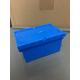 Small Size 120*80*60 mm Plastic Stack Nest Tote Boxes Attached Lids