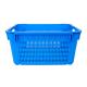 Food Grade PP Plastic Basket Stackable Stacking and Nesting Plastic Crate with Handle