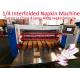 PLC Controlled XP interfold Napkin Tissue Paper Machine for Customized Sizes and Lamination Glue