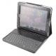 Plastic bluetooth keyboard with PU case for Ipad KB-6136