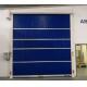 High Speed Pvc Rapid Roller Doors Steel Automation Shutter Motor Operate Blue Color