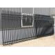 ISO9001 L2400mm Wrought Iron Tubular Steel Fence