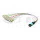 0.3m Multimode OM3 MPO Breakout Cable MPO / PC - SC / APC Low Loss 0.9mm Branch Patch Cord