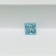 1.53 Ct Lab Grown Blue Diamonds Princess Cut Loose 10 Mohs