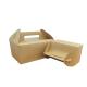 Disposable Salad Paper Food Containers Biodegradable With Handle