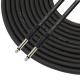 6 Foot Stereo Guitar Cable Slim-Grip Series - 1/4 Inch TS To 1/4 Inch TS Black Rubber Molded Patch