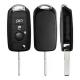 Blade Uncut 3 Buttons Flip Car Remote Shell For Fiat Black Flip Key Case Replacement