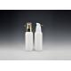 Well-Designed 50ml Boston Round Opal White Glass Cosmetic Bottles, Empty Skincare Bottles, Cosmetic Bottle Manufacturers