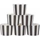 Black Stripe Paper Muffin Cups