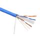 100 Foot FTP Cat6A Cable Blue Color For Digital Communication 30 Voltage