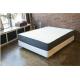 12 Inch Natural Latex Gel Memory Foam Bed Mattress Polyester Knitted / Suede Fabric