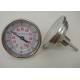 Back Connection Temperature Bimetallic Thermometer Gauge SS304 Material