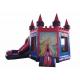 Attractive Princess Bouncy Castle 5.18 X 4.75 X 4.88m , Blow Up Jump House Double Stitching