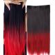 High Temperature Fiber Red Synthetic Hair Extension Natural Curly