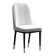 Elegant Fabric Dining Room Chairs Iron Metal Frame For Hotel Restaurant