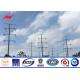 Electricity Utilities Polygonal Electrical Power Pole For 110 KV Transmission