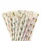 Cute Patterns Tropical Paper Straws  Daily Life Decorative Paper Drinking Straws