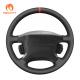 Customized Vegan Leather Steering Wheel Cover for Nissan Patrol 1997-2004 Edition