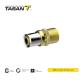 customized Brass Threaded Fittings Male Straight Connector rustproof 63A