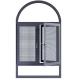 Double Glazed Aluminum Tilt-Turn Casement Windows For Hanging Curtain In Bedroom