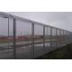 High Security Anti Climb Fence 358 Fence With Secure Wall For Airport Boundary Railway Power Station