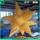 Club Stage Hanging Decoration Yellow Inflatable Star With LED Light