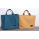 Ladies Natural Canvas Tote Bags With High Durability OEM Acceptable