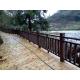 90 X 90mm Wood Plastic WPC Railing Outdoor Farm Chocolate Wpc Composite Fencing
