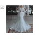 Soft Long Sleeve Mermaid Wedding Gown Long Fishtail Special Beaded