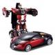 Transformers 4 battle robot electric acousto-optic toy remote control car Bugatti