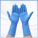 Blue Disposable Synthetic Nitrile Gloves Latex Free Powder Free