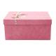 pink gift boxes custom fancy gift box with ribbon Handmade Cardboard Boxes for Shipping