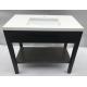 Black powder coat finish metal hotel bathroom vanity/bathroom cabinet