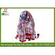 China manufactuer women lady national style print scarf wavy floral tassel
