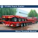 2 - 6 Axles Extendable Flatbed Trailer For Transporting pipes Long Materials