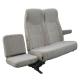 Plastic Armrest Toyota Coaster Seats , Coach Bus Seats High Performance Steel Legs