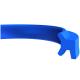 Blue PU / NBR Double Lip Wiper Seal with Upper And Lower Lips Design