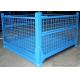 Warehouse Storage Folding Steel Wire Mesh Cargo Crates