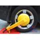 Car steering security wheel clamp , yellow color wheel locks for cars