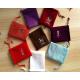 Various Color Small Velvet Drawstring Bag Durable Custom Logo Printing